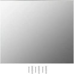 Hommoo Miroir Sans Cadre 70x50 Cm Verre -Miroir Soldes Boutique 54060974 2