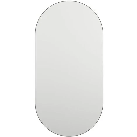 VidaXL Miroir 40x20 Cm Verre - Blanc 4 VidaXL Miroir 40x20 Cm Verre - Blanc – Image 2