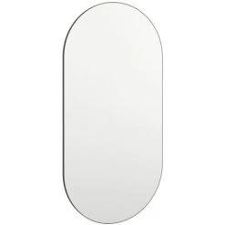 VidaXL Miroir 40x20 Cm Verre - Blanc 9 VidaXL Miroir 40x20 Cm Verre - Blanc -Miroir Soldes Boutique 54141645 3