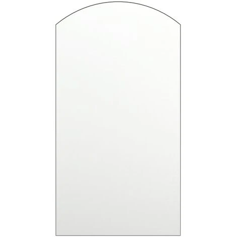 VidaXL Miroir 90x45 Cm Verre - Blanc 4 VidaXL Miroir 90x45 Cm Verre - Blanc – Image 2