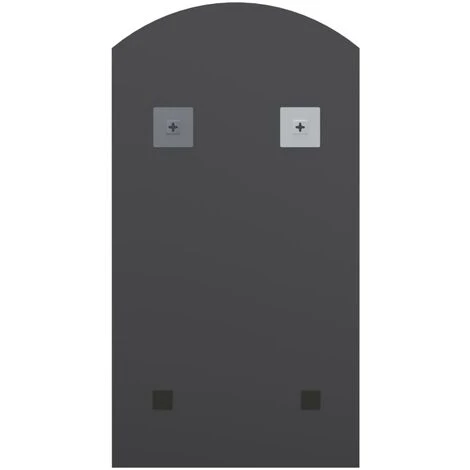 VidaXL Miroir 90x45 Cm Verre - Blanc 6 VidaXL Miroir 90x45 Cm Verre - Blanc – Image 4