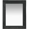 Hommoo Miroir Mural Style Baroque 50x60 Cm Noir