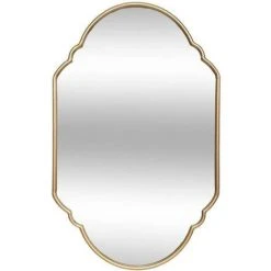AUTRES Miroir En Métal Nelia - 68,5 X 43 Cm - Or