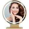 OOBEST Miroir Hollywood Pour Coiffeuse, Grand Miroir, Miroir De Maquillage, Dessus De Table, Dore -Miroir Soldes Boutique 54848171 1