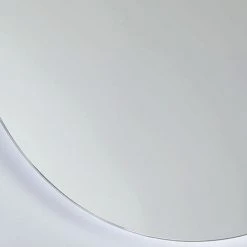 FOXYDRY Miroir Rond Illuminé Mural, Miroir Salle De Bain Mural, Miroir Rond Sans Cadre Avec LED, Diamètre 60 Cm - Gris -Miroir Soldes Boutique 54965671 3