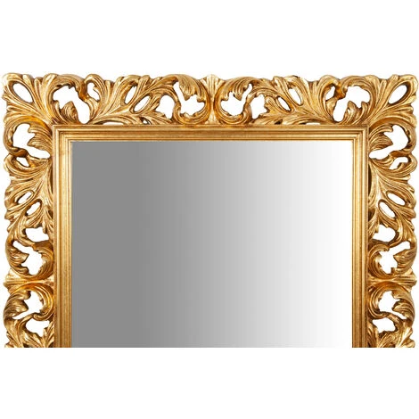 BISCOTTINI MIROIR DE MUR EN BOIS EN FINITION DORÉE FABRIQUE EN ITALIE 5 BISCOTTINI MIROIR DE MUR EN BOIS EN FINITION DORÉE FABRIQUE EN ITALIE – Image 3