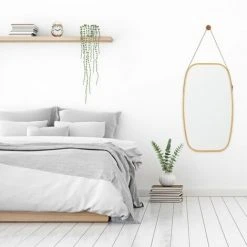 JARDIBRICODECO Miroir Ovale Mural Suspendu En Bambou 11 JARDIBRICODECO Miroir Ovale Mural Suspendu En Bambou -Miroir Soldes Boutique 55316037 5