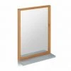 JARDIBRICODECO Miroir Mural En Bambou Avec Tablette -Miroir Soldes Boutique 55316042 1