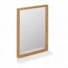 JARDIBRICODECO Miroir Mural Bois Avec Tablette Blanche -Miroir Soldes Boutique 55316047 1