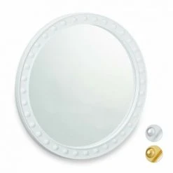 JARDIBRICODECO Miroir Mural Rond à Accrocher