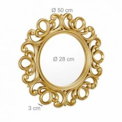 JARDIBRICODECO Miroir Mural Rond De Décoration -Miroir Soldes Boutique 55316089 4