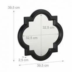 JARDIBRICODECO Miroir Mural Vintage -Miroir Soldes Boutique 55316120 4