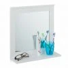 JARDIBRICODECO Miroir Mural Blanc Avec Rangement 1 JARDIBRICODECO Miroir Mural Blanc Avec Rangement -Miroir Soldes Boutique 55316275 1