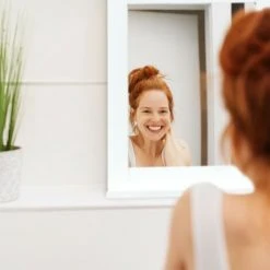 JARDIBRICODECO Miroir Mural Blanc Avec Rangement -Miroir Soldes Boutique 55316469 3