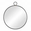 JARDIBRICODECO Miroir Mural Rond En Noir -Miroir Soldes Boutique 55316636 1