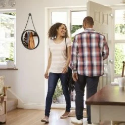 JARDIBRICODECO Miroir Mural Rond Avec Suspension -Miroir Soldes Boutique 55316637 3