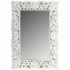 JARDIBRICODECO Miroir Rectangulaire En Manguier Patiné Blanc -Miroir Soldes Boutique 55334433 1