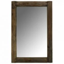 JARDIBRICODECO Miroir Rectangulaire En Bois Recyclé Rustique