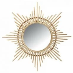 JARDIBRICODECO Miroir En Rotin Etoile