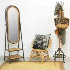 JARDIBRICODECO Psyché En Pin Et Métal -Miroir Soldes Boutique 55334495 3