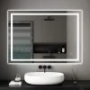 KEEPBUYING DRIPEX Miroir De Salle De Bain 70x50cm Anti-buée Miroir Mural Avec LED Avec éclairage Avec Interrupteur -Miroir Soldes Boutique 55477931 1