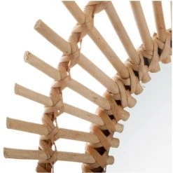 Atmosphera - Miroir Mural En Rotin 43 X 58 Cm - Beige -Miroir Soldes Boutique 55502876 2