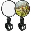 VERSAILLESFR 2 PCS Rétroviseur Vélo,Miroirs De Vision Arrière De Vélo - Réglable à 360 ° - Universel Résistant Aux Chocs Miroir De Sécurité De Grand Angle Guidon Rétroviseur Miroir Pour Vélo De Montagne,Versailles