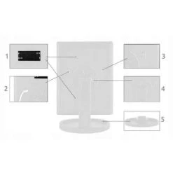 TRESICE FRANCE Miroir Maquillage 22 LEDs Interrupteur Tactile - Blanc -Miroir Soldes Boutique 55579540 2