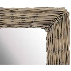 INLIFE Miroir Osier Marron 60 X 80 Cm -Miroir Soldes Boutique 55638064 3