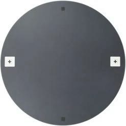 INLIFE Miroir Mural Sans Cadre Avec Lampes LED Rond Verre -Miroir Soldes Boutique 55639718 4