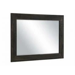 OZAIA Miroir Rustique Biseauté En Bois D'eucalyptus LAURE - L. 80 X H.110 Cm - Chêne - Naturel Clair -Miroir Soldes Boutique 55881582 3