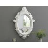 OZAIA Miroir Avec Moulures Style Romantique AUDE - L. 56 X H. 76 Cm - Blanc Mat - Blanc -Miroir Soldes Boutique 55882963 1