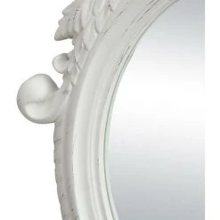 OZAIA Miroir Avec Moulures Style Romantique AUDE - L. 56 X H. 76 Cm - Blanc Mat - Blanc -Miroir Soldes Boutique 55882963 5