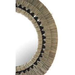 OZAIA Miroir Rond En Paille De Mendong CHOKWE - D. 80 Cm - Naturel - Naturel Clair -Miroir Soldes Boutique 55883001 3