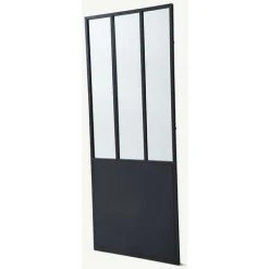 VENTE-UNIQUE.COM Miroir Porte Atelier Industriel En Métal EDIMBOURG - L. 70 X H. 180 Cm - Noir - Noir 9 VENTE-UNIQUE.COM Miroir Porte Atelier Industriel En Métal EDIMBOURG - L. 70 X H. 180 Cm - Noir - Noir -Miroir Soldes Boutique 55883559 3