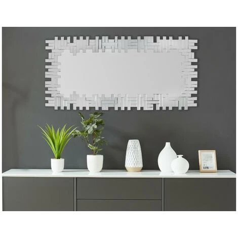 OZAIA Miroir En Inox LOLA - L. 57 X H. 120 Cm - Argenté - Argenté 4 OZAIA Miroir En Inox LOLA - L. 57 X H. 120 Cm - Argenté - Argenté – Image 2