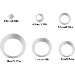 Kartokner Stickers Muraux Miroir Cercle Acrylique, Stickers Muraux Salle De Bain (Argent/24 Pcs) 9 Kartokner Stickers Muraux Miroir Cercle Acrylique, Stickers Muraux Salle De Bain (Argent/24 Pcs) -Miroir Soldes Boutique 55897871 3