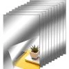 KARTOKNER Feuilles De Miroir Flexibles Miroir Auto-Adhésif Non En Verre Autocollants De Miroir De Carreaux Pour Décoration Murale De Maison (10*15cmx25cm) -Miroir Soldes Boutique 55898136 1