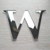 KARTOKNER Lettres Miroir Adhésif - Lettre W & - Hauteur 15 Cm - Initiale Autocollante - Alphabet Miroir - Décoration Plexi Miroir - Alphabet 26 Lettres -Miroir Soldes Boutique 55898884 1