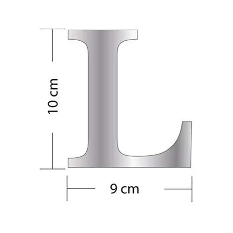 KARTOKNER Lettres Miroir Adhésif - Lettre L & - Hauteur 10 Cm - Initiale Autocollante - Alphabet Miroir - Décoration Plexi Miroir - Alphabet 26 Lettres 4 KARTOKNER Lettres Miroir Adhésif - Lettre L & - Hauteur 10 Cm - Initiale Autocollante - Alphabet Miroir - Décoration Plexi Miroir - Alphabet 26 Lettres – Image 2
