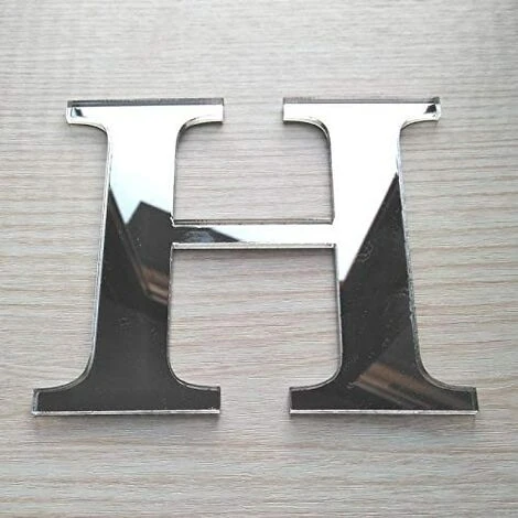 KARTOKNER Lettres Miroir Adhésif - Lettre H & - Hauteur 10 Cm - Initiale Autocollante - Alphabet Miroir - Décoration Plexi Miroir - Alphabet 26 Lettres 3 KARTOKNER Lettres Miroir Adhésif - Lettre H & - Hauteur 10 Cm - Initiale Autocollante - Alphabet Miroir - Décoration Plexi Miroir - Alphabet 26 Lettres