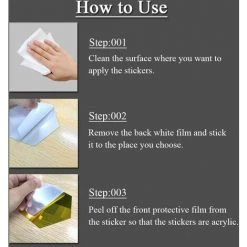 KARTOKNER Lot De 15 Miroirs Muraux Hexagonaux En Acrylique Doré - Décoration Murale - Carreaux De Miroir Autocollants Esthétiques Pour Chambre à Coucher, Salon (160*184*92mm/doré) -Miroir Soldes Boutique 55898891 4