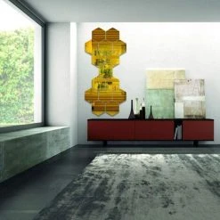 KARTOKNER Lot De 15 Miroirs Muraux Hexagonaux En Acrylique Doré - Décoration Murale - Carreaux De Miroir Autocollants Esthétiques Pour Chambre à Coucher, Salon (160*184*92mm/doré) -Miroir Soldes Boutique 55898891 5