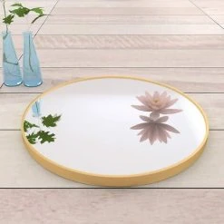 Kartokner Miroir Rond En Verre 40x40cm HD Miroir Mural Avec Cadre Métal Carré Pour Vanité, Salle De Bain,Salon Chambre (Noir) … -Miroir Soldes Boutique 55898894 5