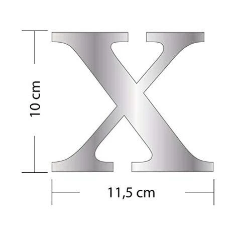 KARTOKNER Lettres Miroir Adhésif - Lettre X & - Hauteur 10 Cm - Initiale Autocollante - Alphabet Miroir - Décoration Plexi Miroir - Alphabet 26 Lettres 4 KARTOKNER Lettres Miroir Adhésif - Lettre X & - Hauteur 10 Cm - Initiale Autocollante - Alphabet Miroir - Décoration Plexi Miroir - Alphabet 26 Lettres – Image 2