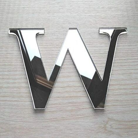KARTOKNER Lettres Miroir Adhésif - Lettre W & - Hauteur 10 Cm - Initiale Autocollante - Alphabet Miroir - Décoration Plexi Miroir - Alphabet 26 Lettres 3 KARTOKNER Lettres Miroir Adhésif - Lettre W & - Hauteur 10 Cm - Initiale Autocollante - Alphabet Miroir - Décoration Plexi Miroir - Alphabet 26 Lettres