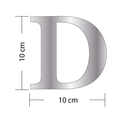 KARTOKNER Lettres Miroir Adhésif - Lettre D & - Hauteur 10 Cm - Initiale Autocollante - Alphabet Miroir - Décoration Plexi Miroir - Alphabet 26 Lettres 4 KARTOKNER Lettres Miroir Adhésif - Lettre D & - Hauteur 10 Cm - Initiale Autocollante - Alphabet Miroir - Décoration Plexi Miroir - Alphabet 26 Lettres – Image 2