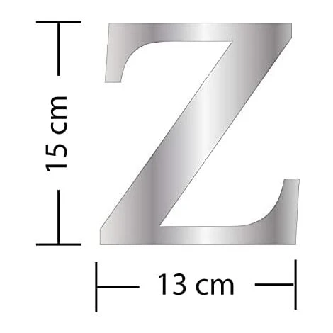 KARTOKNER Lettres Miroir Adhésif - Lettre Z & - Hauteur 15 Cm - Initiale Autocollante - Alphabet Miroir - Décoration Plexi Miroir - Alphabet 26 Lettres 5 KARTOKNER Lettres Miroir Adhésif - Lettre Z & - Hauteur 15 Cm - Initiale Autocollante - Alphabet Miroir - Décoration Plexi Miroir - Alphabet 26 Lettres – Image 3