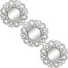 KARTOKNER Lot De 3 Miroirs Argentés Pour Décoration Murale - Décoration De Chambre Et De Maison - Petits Miroirs Muraux Ronds Pour Chambre à Coucher, Salle De Bain Et Salon -Miroir Soldes Boutique 55899140 1