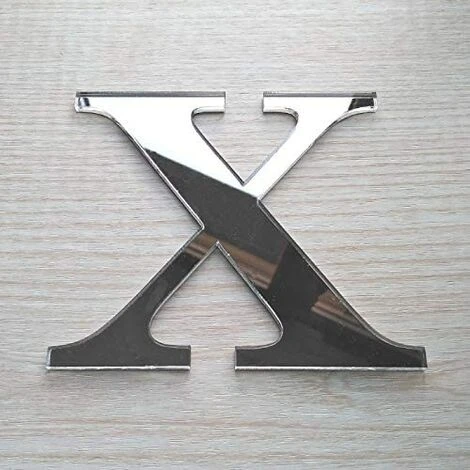 KARTOKNER Lettres Miroir Adhésif - Lettre X & - Hauteur 15 Cm - Initiale Autocollante - Alphabet Miroir - Décoration Plexi Miroir - Alphabet 26 Lettres 3 KARTOKNER Lettres Miroir Adhésif - Lettre X & - Hauteur 15 Cm - Initiale Autocollante - Alphabet Miroir - Décoration Plexi Miroir - Alphabet 26 Lettres